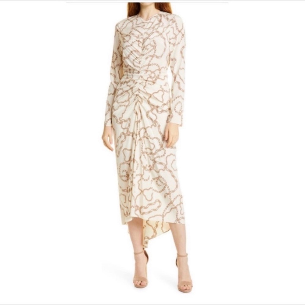 VERONICA BEARD Kersey Ecru Midi dress Sz 0